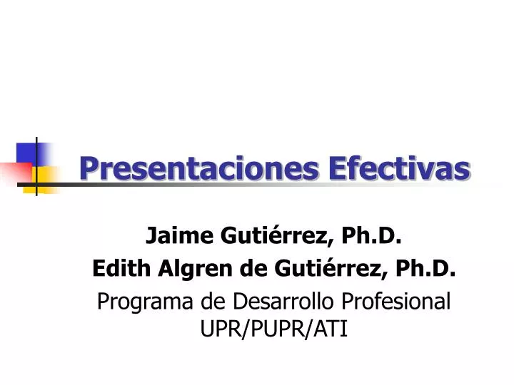 presentaciones efectivas