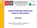 Zeolitas modificadas usadas como trampa de Hidrocarburos - slide 1