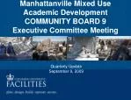 Manhattanville Mixed Use Academic Development COMMUNITY BOARD 9 Executive Committee Meeting - slide 1