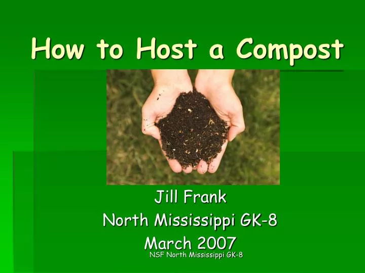 how to host a compost