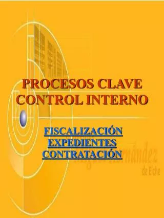 procesos clave control interno
