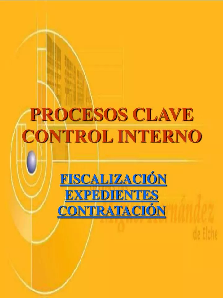 procesos clave control interno