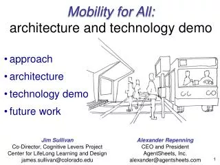 Mobility for All: architecture and technology demo