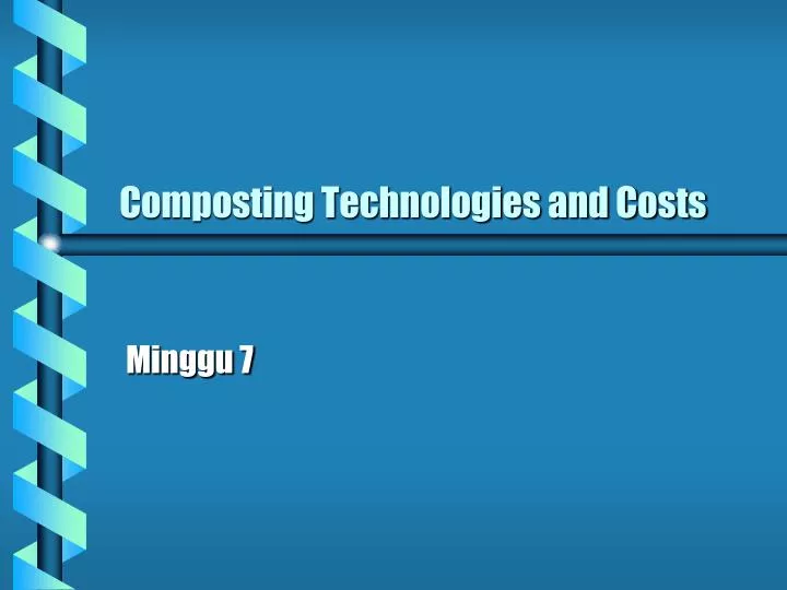 composting technologies and costs