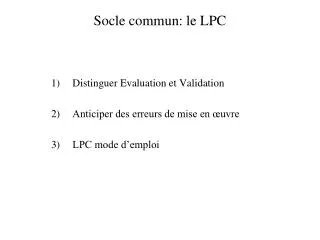 socle commun le lpc