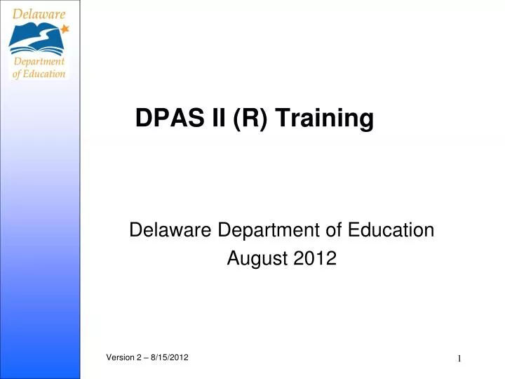 dpas ii r training