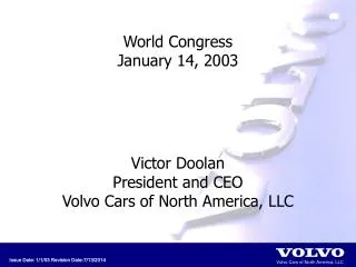 World Congress January 14, 2003