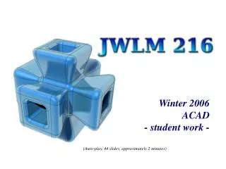 Winter 2006 ACAD - student work -