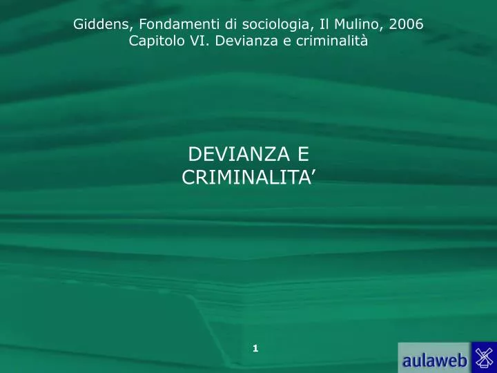 devianza e criminalita