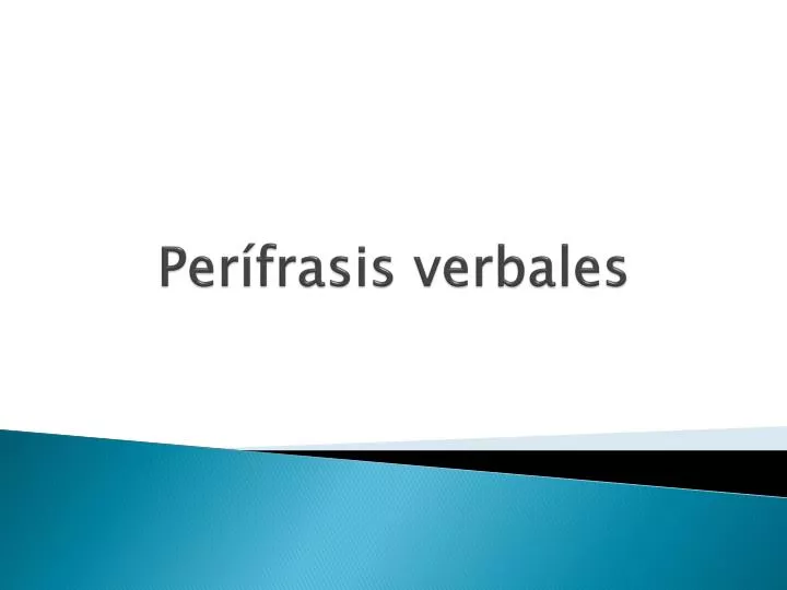 per frasis verbales