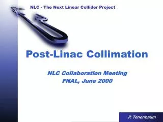 Post-Linac Collimation