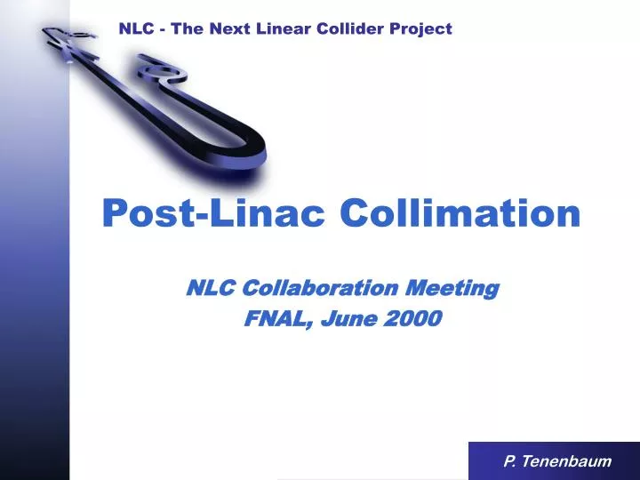 post linac collimation