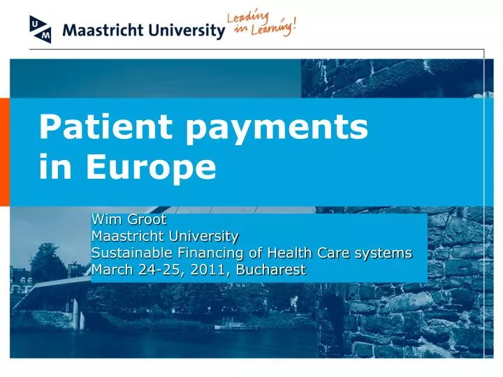 patient payments in europe