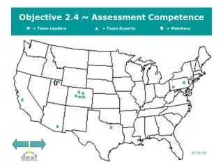 Objective 2.4 ~ Assessment Competence = Team Leaders = Team Experts		= Members