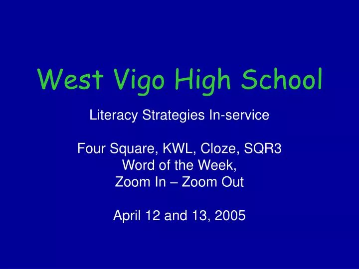 west vigo high school