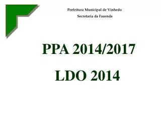 PPA 2014/2017 LDO 2014