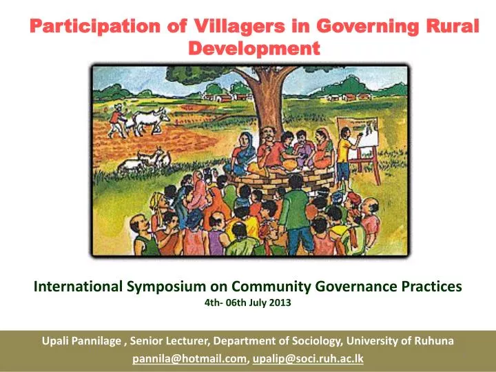 participation of villagers in governing rural development