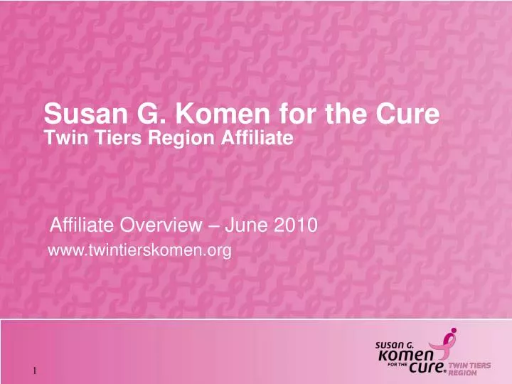 susan g komen for the cure twin tiers region affiliate