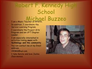 Robert F. Kennedy High School Michael Buzzeo
