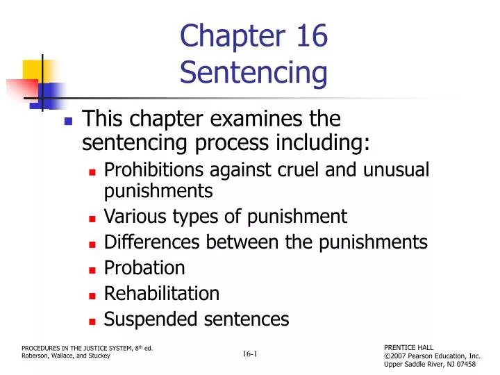 chapter 16 sentencing