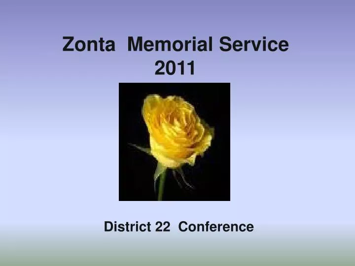 zonta memorial service 2011