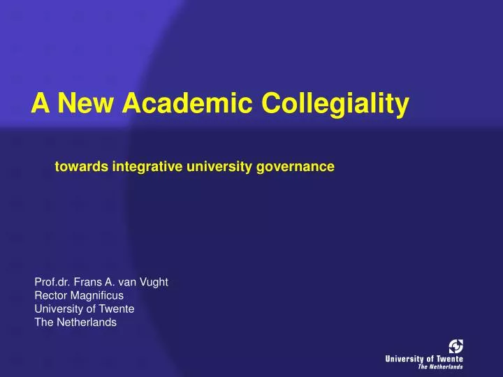 a new academic collegiality