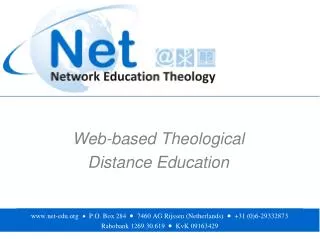 Web-based Theological Distance Education