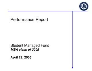 Performance Report