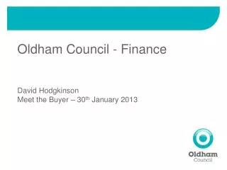 Oldham Council - Finance