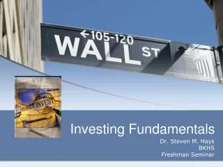 Investing Fundamentals