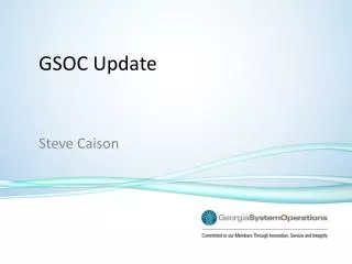 GSOC Update