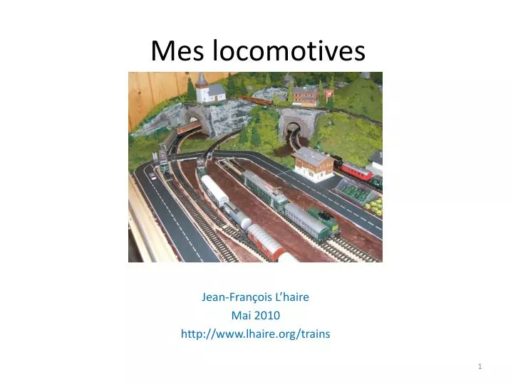mes locomotives