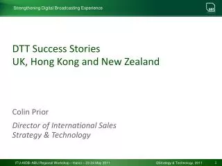 DTT Success Stories UK, Hong Kong and New Zealand