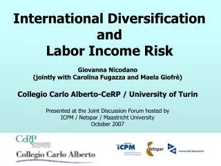 International Diversification and Labor Income Risk