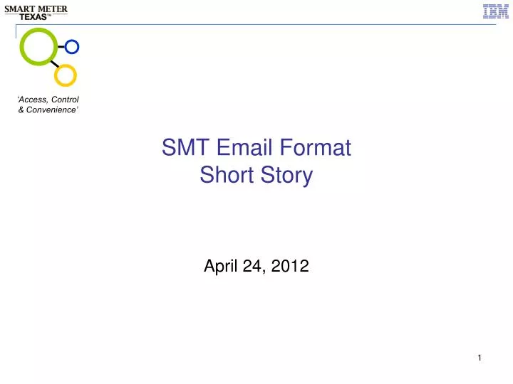 smt email format short story