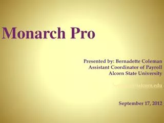 Monarch Pro