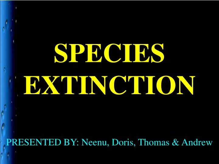 species extinction