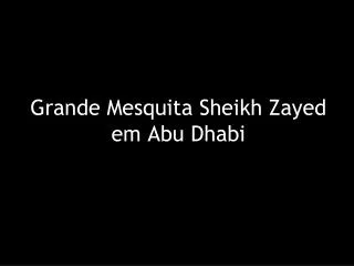 grande mesquita sheikh zayed em abu dhabi