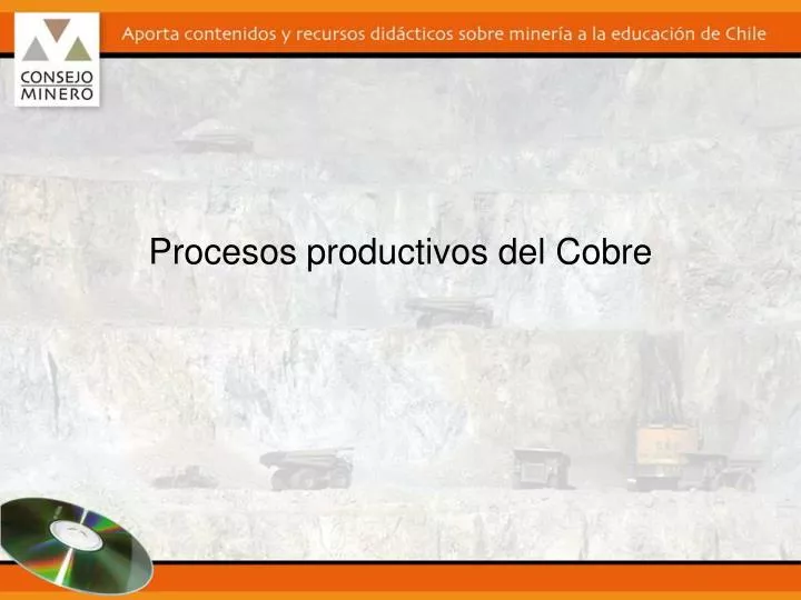procesos productivos del cobre