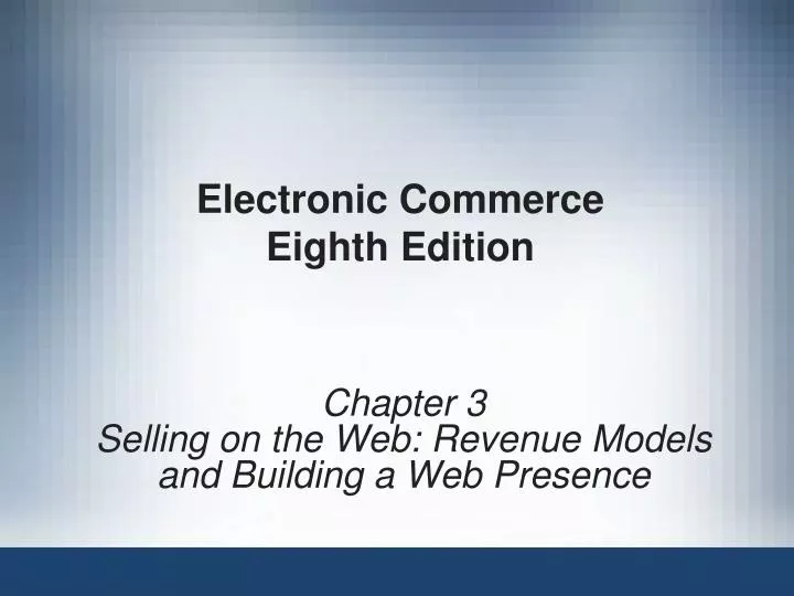 electronic commerce eighth edition