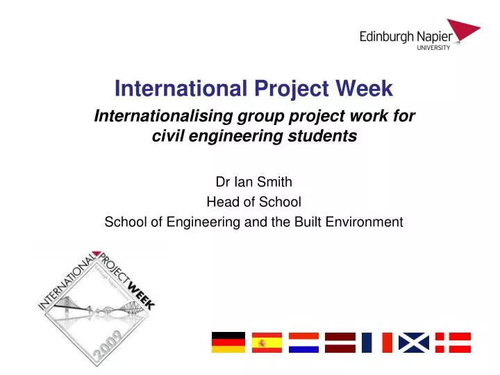 international project week internationalising group project work for civil engineering students