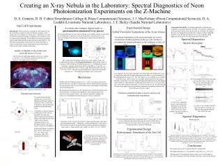 Creating an X-ray Nebula in the Laboratory: Spectral Diagnostics of Neon Photoionization Experiments on the Z-Machine