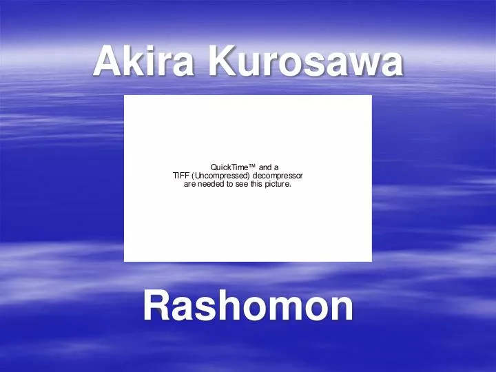 akira kurosawa