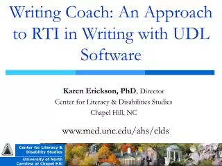 Writing Coach: An Approach to RTI in Writing with UDL Software