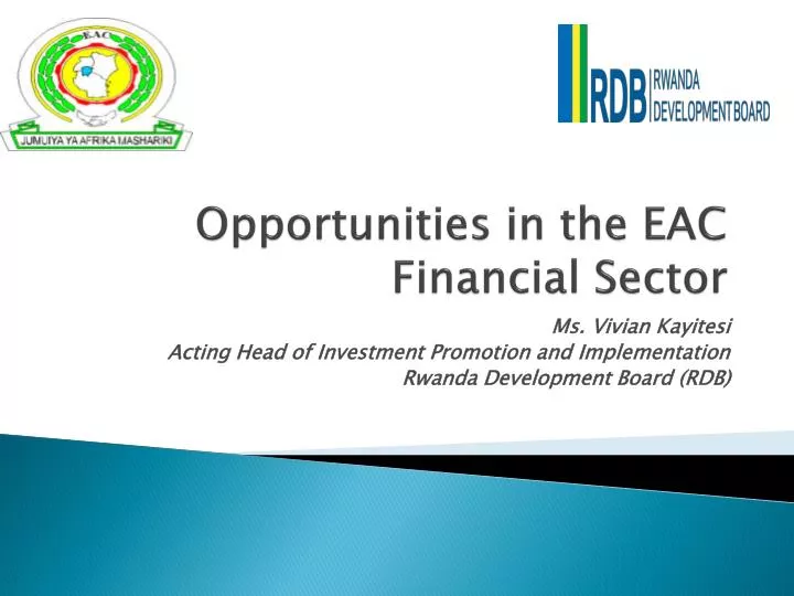 opportunities in the eac financial sector