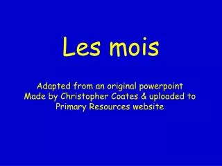 les mois