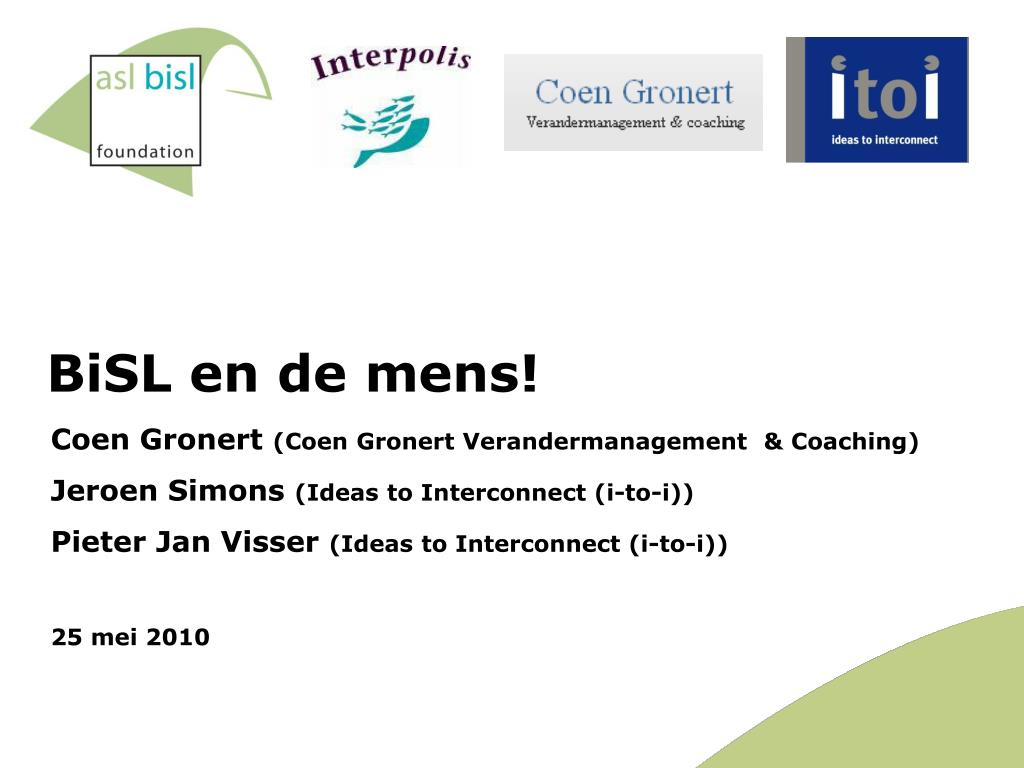 PPT - BiSL en de mens! PowerPoint Presentation, free download - ID:1731741