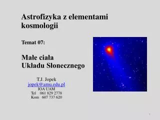Astrofizyka z elementami kosmologii