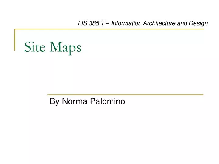 site maps