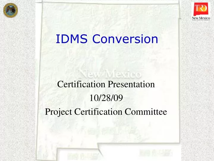 idms conversion